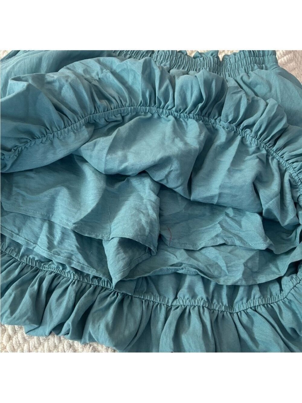 Bubble Short Skirt Teal Women Large - Picture 8 of 8